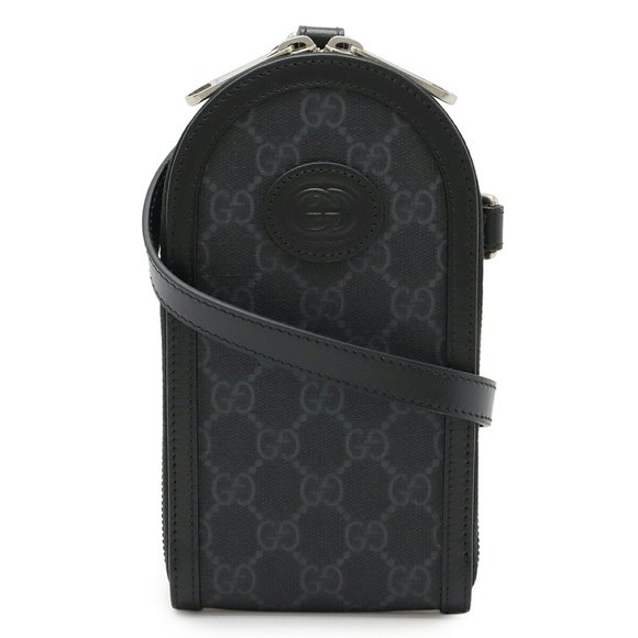 GUCCI Black Leather Shoulder Bag - Picture 1 of 8